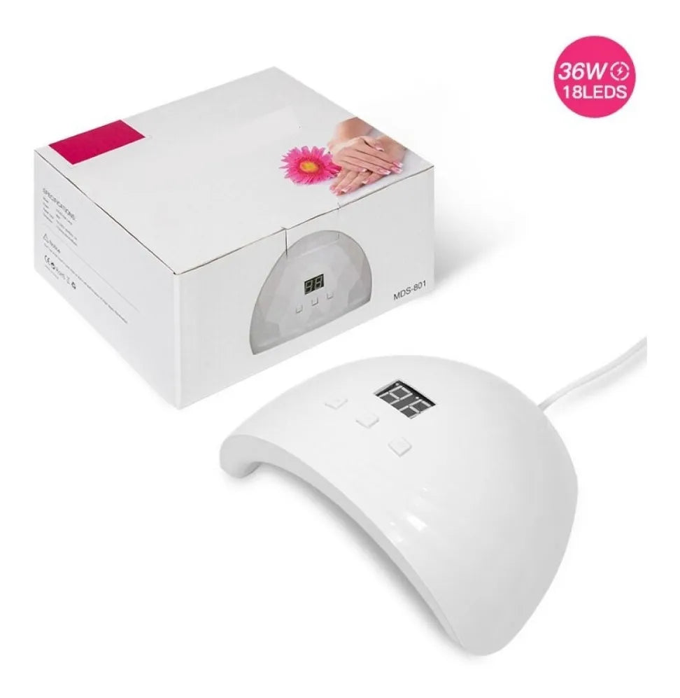 Lámpara led secadora de uñas uv 72w