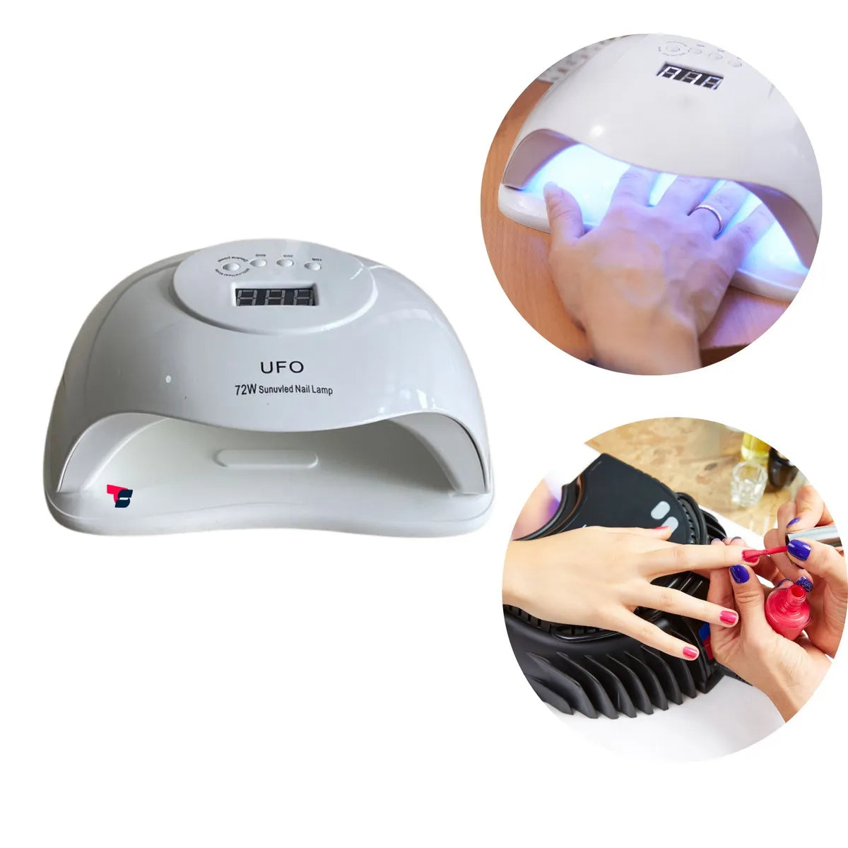 Lámpara led secadora de uñas uv 72w